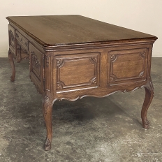 Antique French Louis XV Oak Partner's Desk