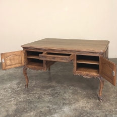 Antique French Louis XV Oak Partner's Desk