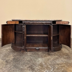 19th Century French Renaissance Marble Top Buffet