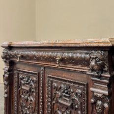 19th Century French Renaissance Marble Top Buffet