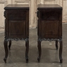 Pair Italian Piemontese Walnut Nightstands ~ End Tables