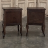 Pair Italian Piemontese Walnut Nightstands ~ End Tables