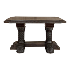 19th Century French Gothic Revival Library Table