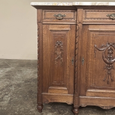 Antique French Louis XVI Marble Top Buffet