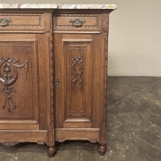 Antique French Louis XVI Marble Top Buffet