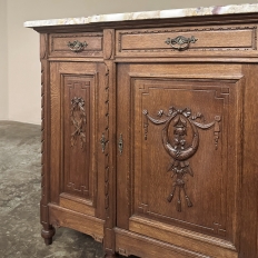Antique French Louis XVI Marble Top Buffet