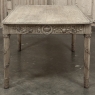 19th Century French Louis XVI Library Table in Stripped Oak