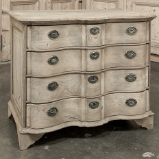 19th Century Dutch Colonial Stripped Oak Chest of Drawers