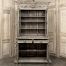 19th Century French Hunt Bookcase in Stripped Oak