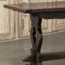 Antique Italian Rustic Style Trestle Table
