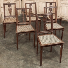 Antique French Louis XVI Caned Side Chair
