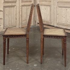 Antique French Louis XVI Caned Side Chair