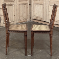 Antique French Louis XVI Caned Side Chair
