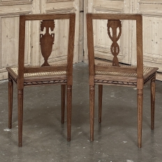 Antique French Louis XVI Caned Side Chair