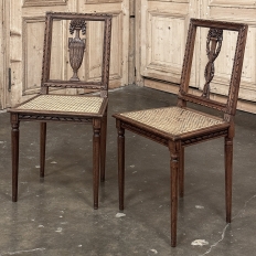 Antique French Louis XVI Caned Side Chair