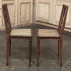 Antique French Louis XVI Caned Side Chair