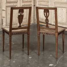 Antique French Louis XVI Caned Side Chair
