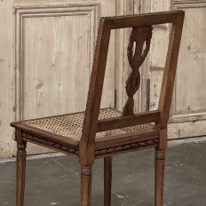 Antique French Louis XVI Caned Side Chair