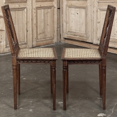 Antique French Louis XVI Caned Side Chair