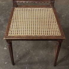 Pair Antique French Louis XVI Caned Side Chairs