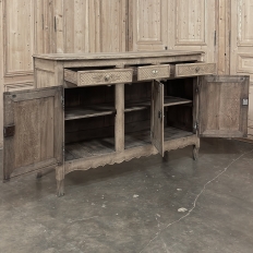 18th Century Country French Regence Buffet in Stripped Oak