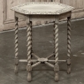 Antique Flemish Hexagonal Lamp Table ~ End Table