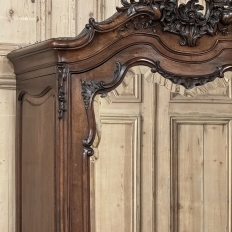 19th Century French Louis XV Walnut Triple Armoire