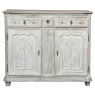 18th Century Country French Whitewashed Buffet ~ Cabinet
