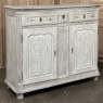 18th Century Country French Whitewashed Buffet ~ Cabinet