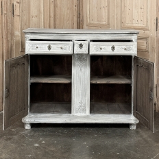 18th Century Country French Whitewashed Buffet ~ Cabinet