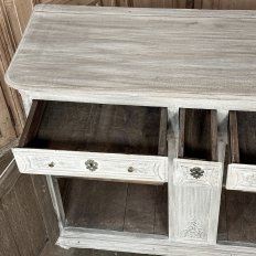 18th Century Country French Whitewashed Buffet ~ Cabinet
