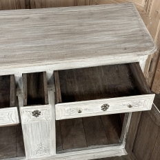 18th Century Country French Whitewashed Buffet ~ Cabinet