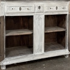 18th Century Country French Whitewashed Buffet ~ Cabinet