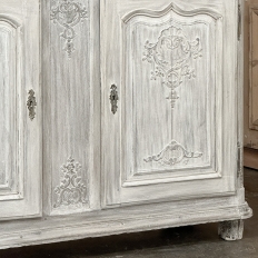18th Century Country French Whitewashed Buffet ~ Cabinet
