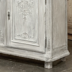 18th Century Country French Whitewashed Buffet ~ Cabinet
