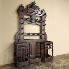 Grand 19th Century Henri II Renaissance Revival Hall Tree