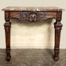 19th Century French Walnut Louis XIV Marble Top Console