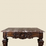 19th Century French Walnut Louis XIV Marble Top Console
