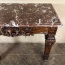 19th Century French Walnut Louis XIV Marble Top Console