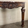 19th Century French Walnut Louis XIV Marble Top Console