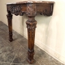 19th Century French Walnut Louis XIV Marble Top Console