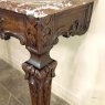 19th Century French Walnut Louis XIV Marble Top Console