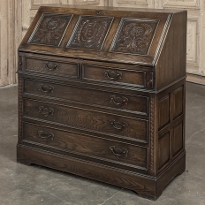 Antique English Rustic Secretary Desk