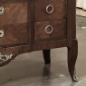 19th Century French Transitional Louis XV-Louis XVI Marble Top Mahogany Commode