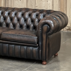 Set of Mid-Century Chesterfield Sofas with Tufted Leather