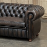 Set of Mid-Century Chesterfield Sofas with Tufted Leather