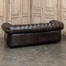 Set of Mid-Century Chesterfield Sofas with Tufted Leather