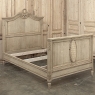 Antique Country French Louis XVI Stripped 3/4 Bed