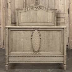 Antique Country French Louis XVI Stripped 3/4 Bed
