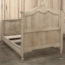 Antique Country French Louis XVI Stripped 3/4 Bed
